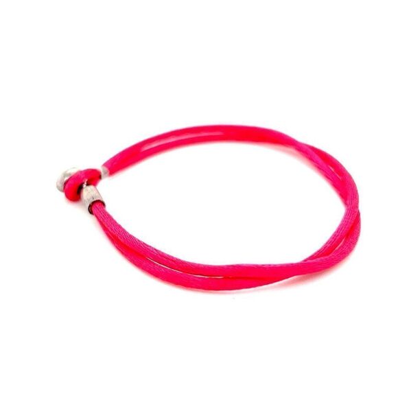 Pandora Pink Cord Heart Toggle Bracelet - Picture 5 of 5